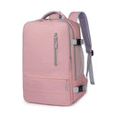 Travel Backpack for Women: Stylish Waterproof Bag with USB Charging  ourlum.com Pink B  