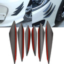 Universal Car Front Bumper Lip Diffuser Splitter Spoiler Fins Kit  ourlum.com   