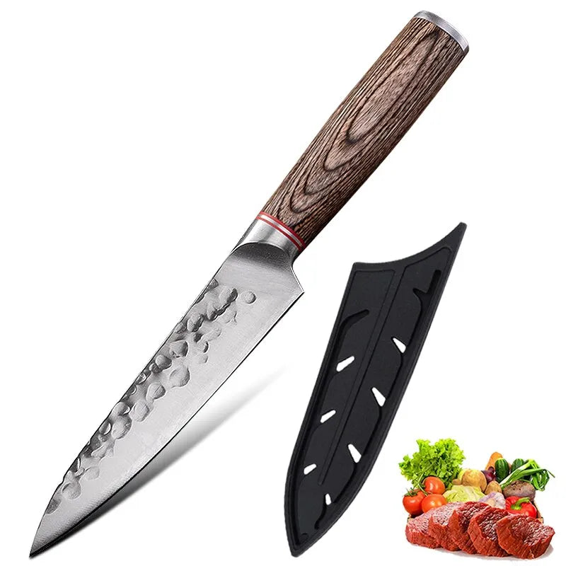 5.5-Inch Stainless Steel Paring and Boning Knife for Fruits, Vegetables, and Steaks - Versatile Kitchen Tool