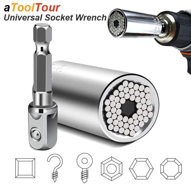 Universal Grip Socket Wrench Set: Versatile tool for home, auto, and construction projects  ourlum.com   