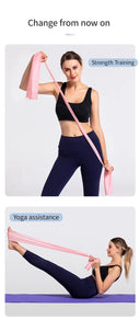 Versatile Yoga and Pilates Resistance Band 150cm Durable Rubber