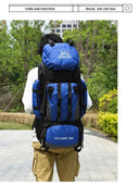 90L Waterproof Hiking Camping Backpack Rucksack Large Capacity