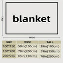 1 Piece of Super Soft Thickened Blanket for Warm Sleep