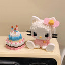 Hello Kitty Building Block Anime Figure Puzzle Ornament Gift  ourlum.com   