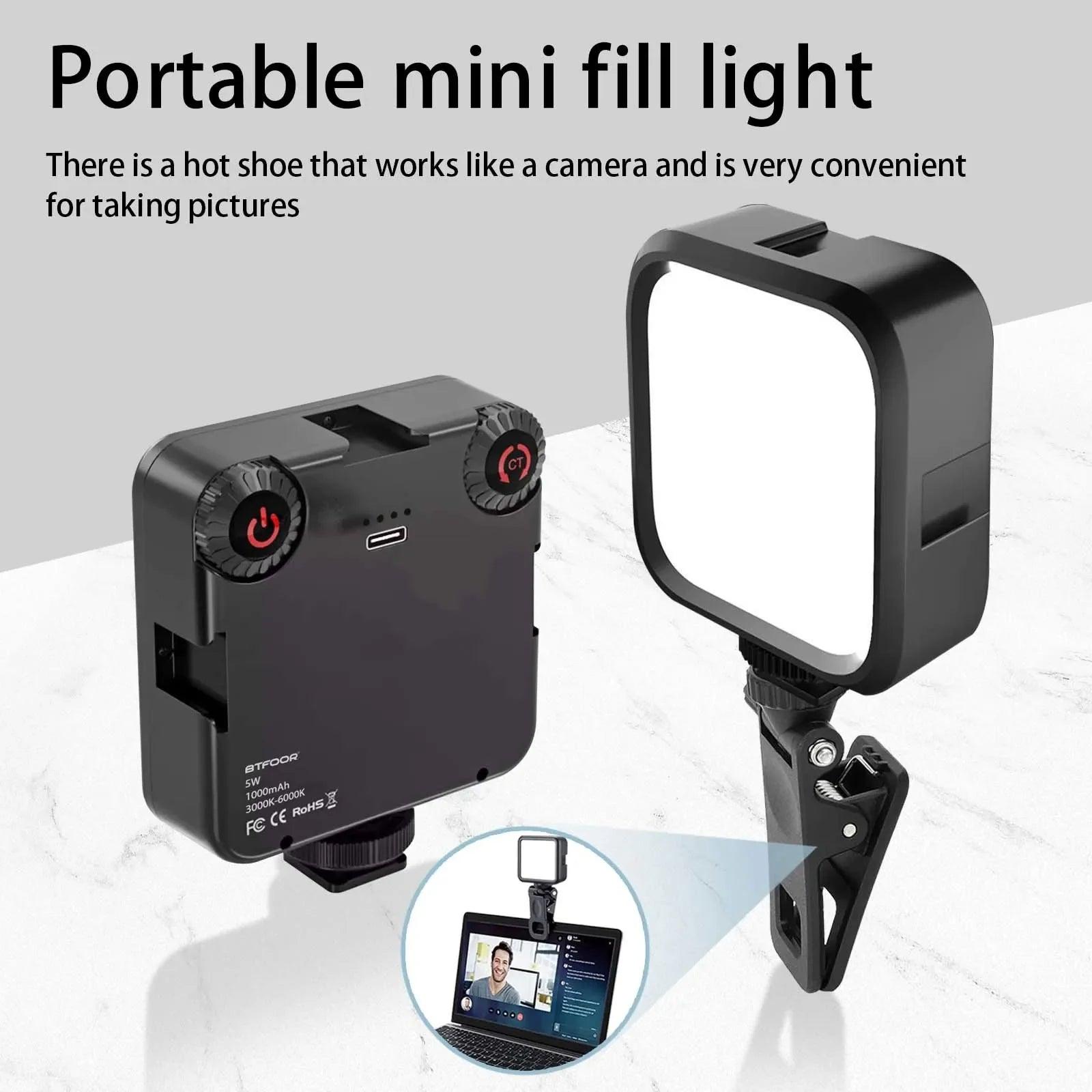 LED Clip Video Light: Enhance Photography with Adjustable Bi-Color Glow  ourlum.com   