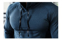 Mens Fitness Tracksuit Running Sport Hoodie Gym Joggers Hooded Outdoor Workout Shirts Tops Clothing Muscle Training Sweatshirt