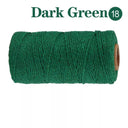 Cotton Macrame Cord Rope Twine String Crafts DIY Bohemia Wedding Decor  ourlum.com SLQ 18 Dark green  