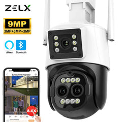 9MP Ultra HD Alexa-Enabled Smart Outdoor Security Camera with Auto Tracking