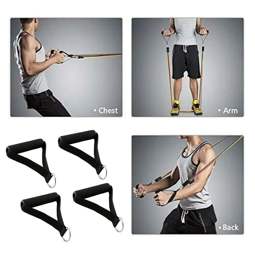 Pulley Strap Resistance Bands Handle Attachment for Home Gym