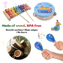 Wooden Percussion Instruments Set for Education and Fun