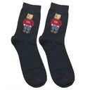 Charming Harajuku Gentleman Bear Socks Cozy Fun Fashion-Forward