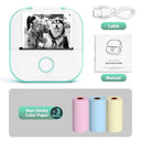 Compact Portable Wireless Mini Sticker Printer For Customizable On-the-Go Printing