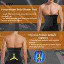 Qtree Men Workout Waist Trainer Tummy Slimming Body Shaper