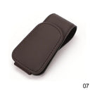 Sleek PU Leather Car Sunglasses Holder Clip Compact Organizer