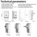 Outdoor Wireless Doorbell Kit Stylish Chime for Home Garden