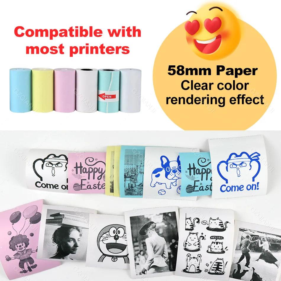 Peripage A6 Thermal Sticker Paper Rolls: DIY Projects & Printing  ourlum.com   