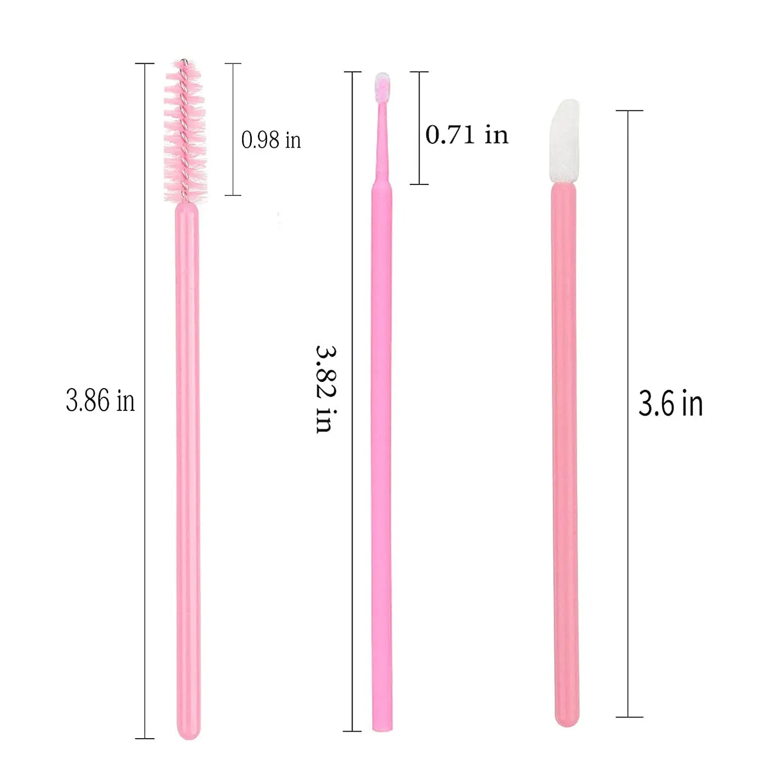 200pcs Disposable Brushes Set Mascara Wands Lip Brushes Microbrush Applicator Swab for Eyelash Extension Eyebrow Makeup Tools  ourlum.com   