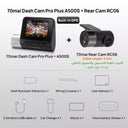 70mai Pro Plus A500S: Advanced GPS Dash Cam for Ultimate Safety  ourlum.com Front n Rear RC06 CHINA Without Card