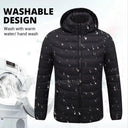 Men Heated Jacket USB Electric Heated Coat for Outdoor Activities