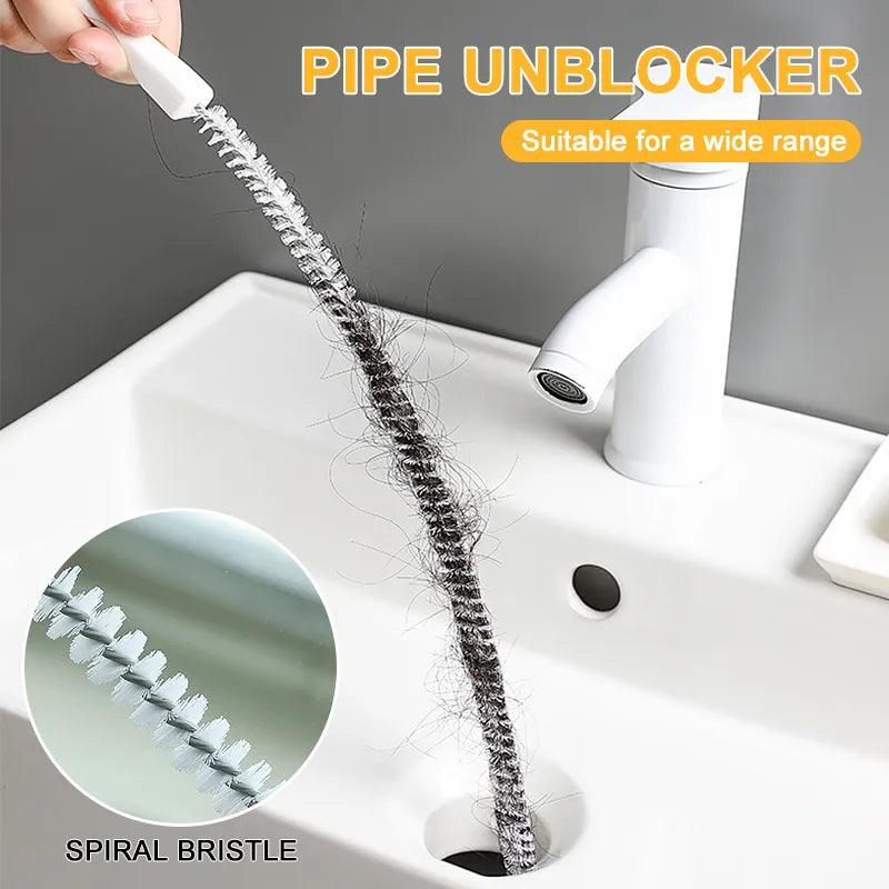 Pipe Dredging Brush with Flexible Handle for Sink and Drain Cleaning  ourlum.com   