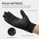 Autumn Winter Outdoor Cycling Gloves Touch Screen Nonslip Black