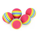 Rainbow EVA Ball Toy for Cats and Dogs 3-in-1 Fun