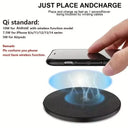 15W Wireless Charger Pad Stand For iPhone Samsung Xiaomi