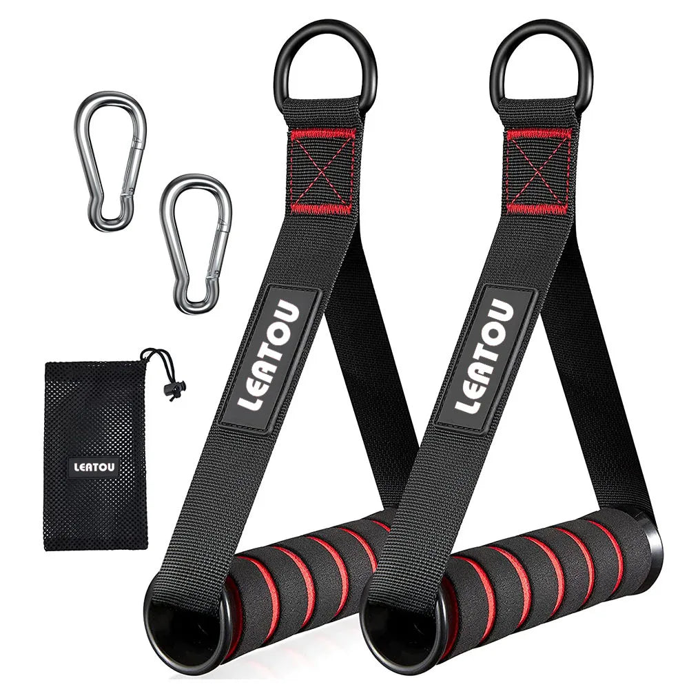 Heavy-Duty D-Ring Cable Machine Handles for Home Gym