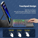 Bluetooth Touchpad Keyboard: RGB Backlit for  Pad SEO: Rainbow Gradient LED Light, 7 Colors, 2 Light Modes, Long Battery Life  ourlum.com   