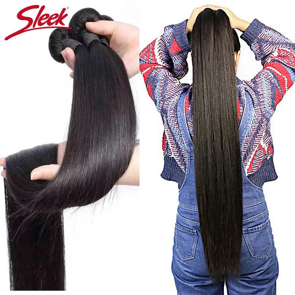 Brazilian Straight Remy Hair Extensions: Premium Quality Wefts, Full Cuticle Alignment