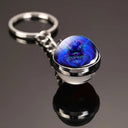 Zodiac Glass Ball Constellation Keychain - Unique Astrology Design  ourlum.com Leo luminous  