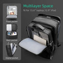 17 Inch Laptop Backpack Expandable Men Business Carry-on Bag