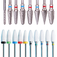 Ceramic Nail Bit Set: Precision Grind Teeth, Vibrant Colors & Durability