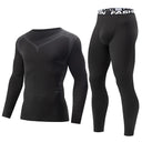 Men's 2-Piece Thermal Long Sleeve Athletic Set for Fall