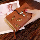 Leaves Long Wallet Stylish PU Leather Coin Holder for Women