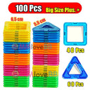 Magnetic Building Blocks: Creative Designer Construction Set for Kids  ourlum.com big size 100pcs  