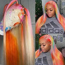 38 Inch 613 Blonde HD Lace Frontal Wig Brazilian Remy Hair