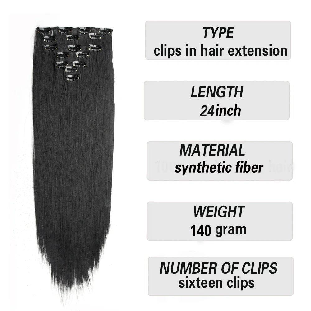 Long Straight Clip Hair Extensions: Ultimate Volume and Length Boost