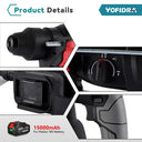 Yofidra 26mm Brushless Electric Hammer Electric Pick Impact Drill Multi-function Cordless Rotary Tool For Makita 18V Battery  ourlum.com   