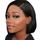 Chic Short Bob Lace Frontal Wig 100 Percent Brazilian Hair