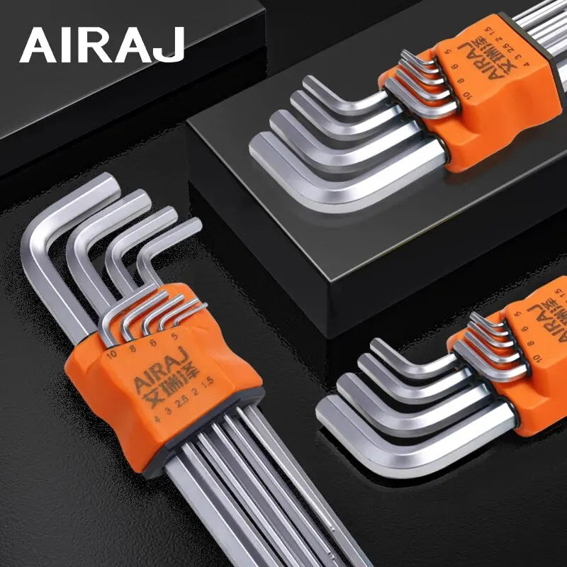 AIRAJ Allen Wrench Set Hex Wrench Multifunctional Short Arm Tool Universal Wrench Tool