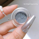 Aurora Chrome Nail Art Kit: Radiant Glitter & Mirror Pigment