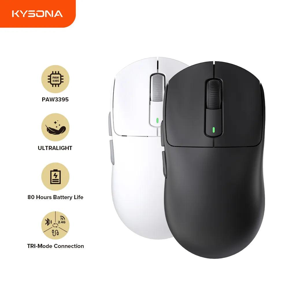Kysona M600 PAW3395 Ultra-Light Bluetooth Gaming Mouse with 26000 DPI  ourlum.com   