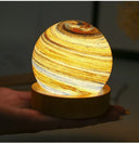 3D Moon Glass Lamp USB Powered Mini Night Light Gift