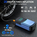 4-in-1 Car Jump Starter Tire Inflator Power Bank