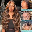 30-32 Inch 250 Density Ombre Body Wave Lace Frontal Wig