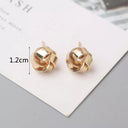 Gold Twist Stud Earrings: Elevate Your Style Elegantly