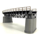 1:87 HO Scale Train Railway Scene Decoration Q4 R1 Curved Bridge