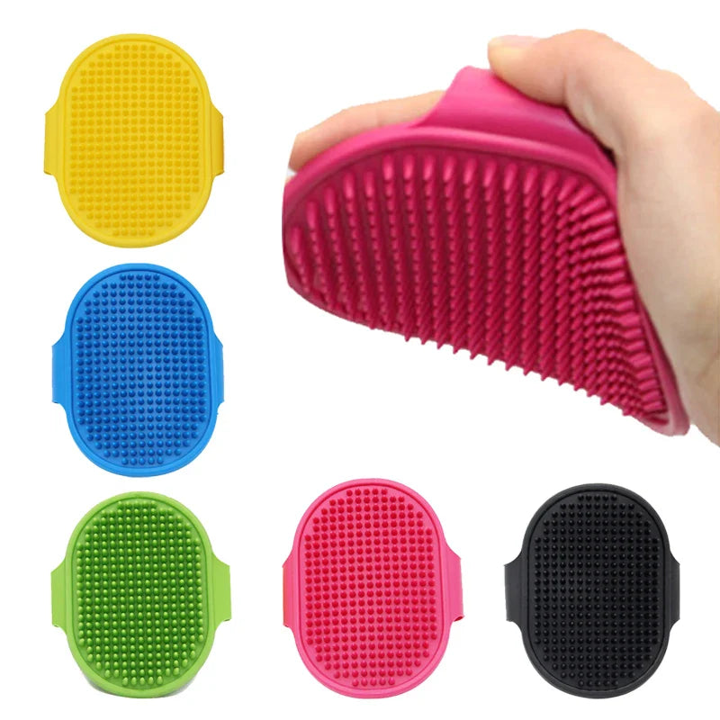 Pet Silicone Massage Comb for Grooming and Cleaning  ourlum.com   