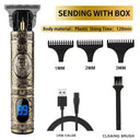 Men's Rechargeable Hair Trimmer: Professional Clippers